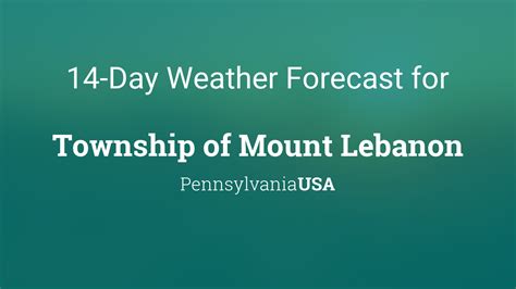 lebanon pa weather report